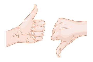 thumb up thumb down