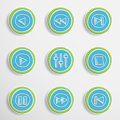 Web Buttons with Drawing Icons