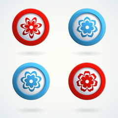 Icons with flowers