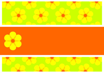 Background with flowers.