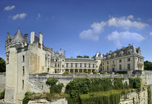 Castle Breze of Loire Valley, France. Loire Valley is UNESCO WH