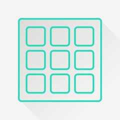 Vector belgian waffles icon.