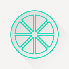 Obraz premium Vector citrus icon.