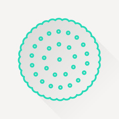 Vector biscuit icon.