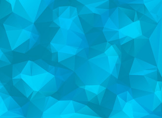 low poly blue background