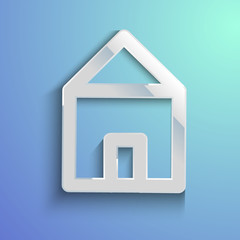 Vector background with a house