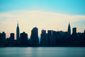 Fototapeta na wymiar New York City silhouette
