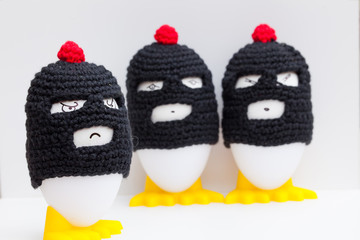 funny breakfast-eggs - lustige Früchstückseier