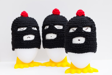 funny breakfast-eggs - lustige Früchstückseier