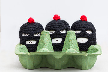 funny breakfast-eggs - lustige Früchstückseier