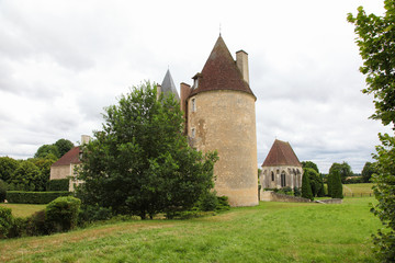 Fototapeta premium Manoir de la Vove in the natural park of Perche, France
