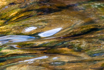 Abstract smooth reflective river water
