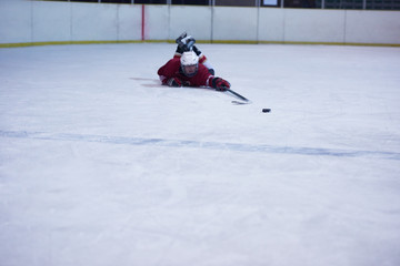 ice hockey player portrait