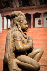 Hindu god Garuda statue in Kathmandu, Nepal