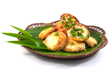 Thai traditional sweet takoyaki named mortar toasted pastry