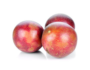 Passion fruit isolated on white