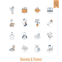 Business and Finance Icon Set