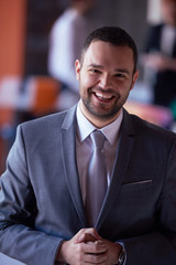 Fototapeta premium young business man portrait at modern office