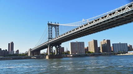 Fototapeta na wymiar New York Bridge over Hudson river