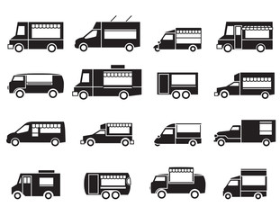  food truck icon set