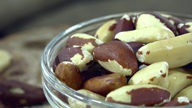 Rotating Brazil Nuts (seamless loopable 4K UHD footage)