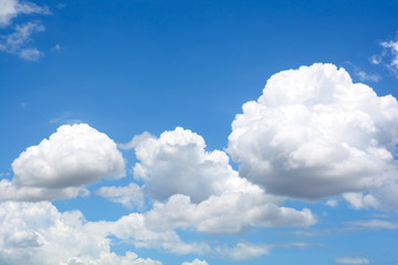 Naklejka na ściany i meble Cloud in blue sky background.