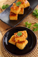 Sweet and sour  tofu.