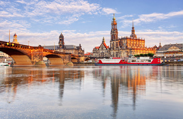 Ancient city of Dresden, Germany. Historical and cultural center