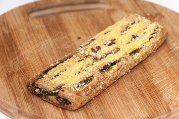 Pastry with spinach stuffing