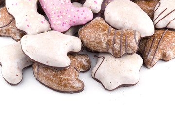 Viele Weihnachtslebkuchen