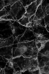 Fototapeta na wymiar black marble patterned (natural patterns) texture for background and design.