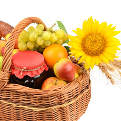 food in a basket