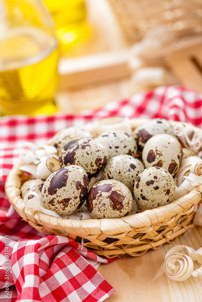 Canvas Prints quail eggs