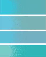 spray paint gradient detail in light blue