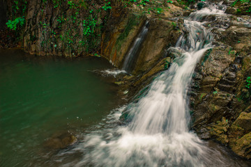Fototapeta na wymiar mountain waterfall