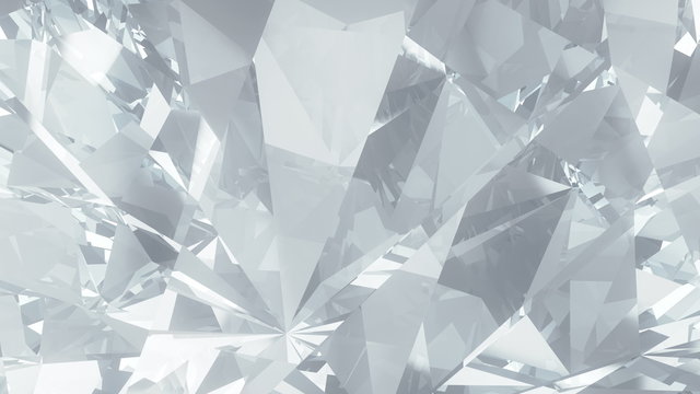 Abstract 4K diamond crystal clear loopable background