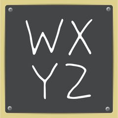 Vector  hand-draw alphabet