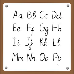 Vector  hand-draw alphabet