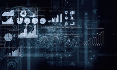 Digital graph background