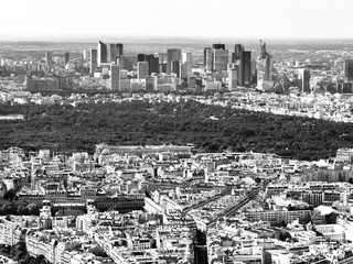 View of parisian business district La Defense