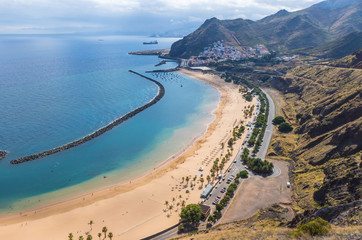 Playa de Las Teresitas, a famous beach near Santa Cruz de Tenerife
 