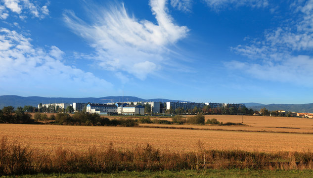 Krajobraz, osiedle mieszkaniowe, Prudnik.