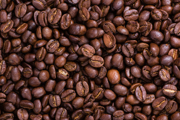 Fototapeta premium Roasted Coffee Beans Background