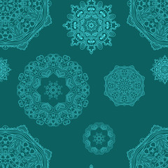Abstract ornamental seamless pattern