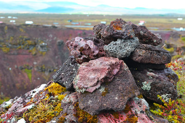Kamienie wulkaniczne w Islandii - obrazy, fototapety, plakaty