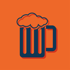 Glass of beer icon
