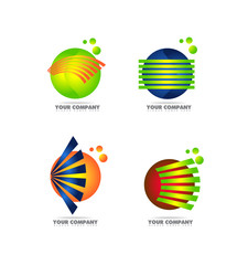 Sphere logo set icon