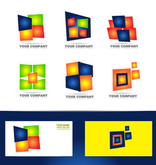 Company logo icon set