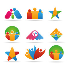 Fototapeta premium Set of web logo