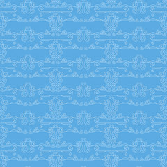 Fototapeta premium Vector seamless pattern of elegant flourishes